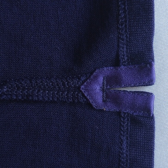 Elie Tahari Silk Cotton Polo XL Purple - Picture 7 of 7